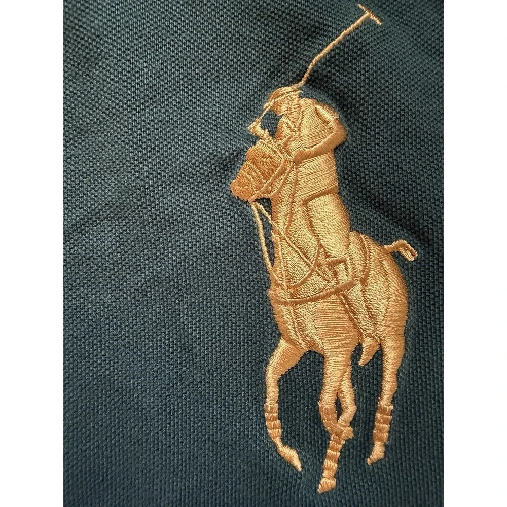 Polo Ralph Lauren Custom Slim Fit Big Pony Crest Polo Shirt Men's XL Colorblock